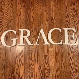 Pottery Barn Wood Letters - 8” tall